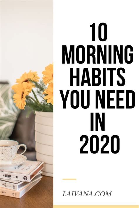 10 Morning Habits You Need In 2020 Pin