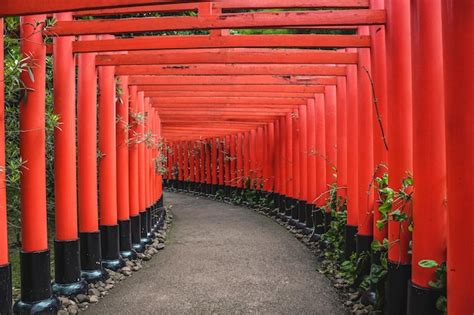 Premium Photo Red Torii Gates In Fushimi Inari Shrine