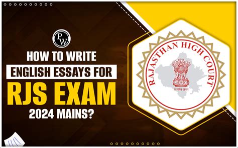 How To Write English Essays For RJS Exam 2024 Mains