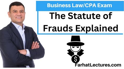 The Statute Of Frauds Explained Cpa Exam Reg Business Law Youtube