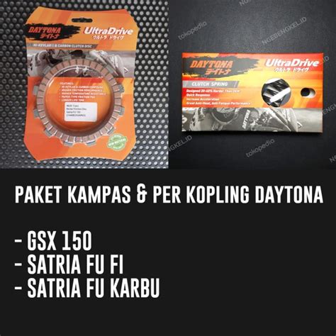 Jual Daytona Paket Kampas Per Kopling Gsx Satria Fu Karbu Injeksi