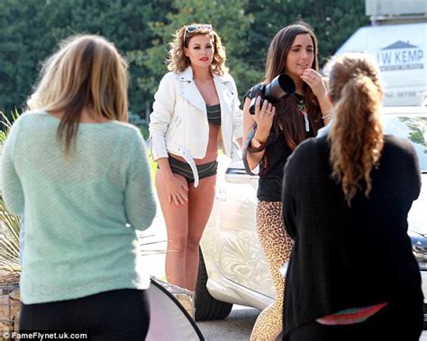 Jess Wright Stuns In Bikini And Leather Jacket On Calendar Shoot Daily Mail Online