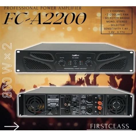 Jual Power Audio Amplifier Firstclass Fca Fc A Limited Edition