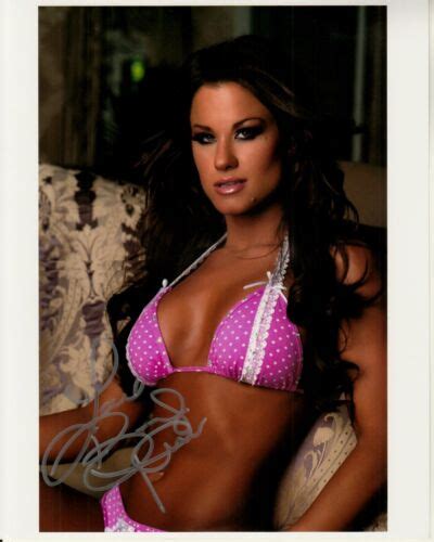 Brooke Adams Hand Signed Busty Hot Sexy 8x10 Closeup Uacc Rd Coa Miss Tessmacher Ebay