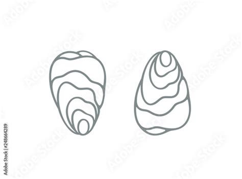 Oyster logo. Isolated oyster on white background Stock Vector | Adobe Stock