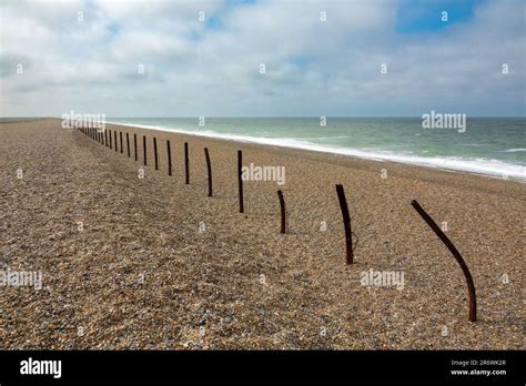 Norfolk Coast Path Salthouse Beach Stock Photo Alamy