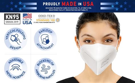 Bnx White Protective Earloop Kn Mask Disposable Particulate Mask