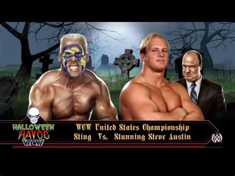 WCW UNITED STATE CHAMPIONSHIP STUNNING STEVE AUSTIN VS STING WWE 2K16