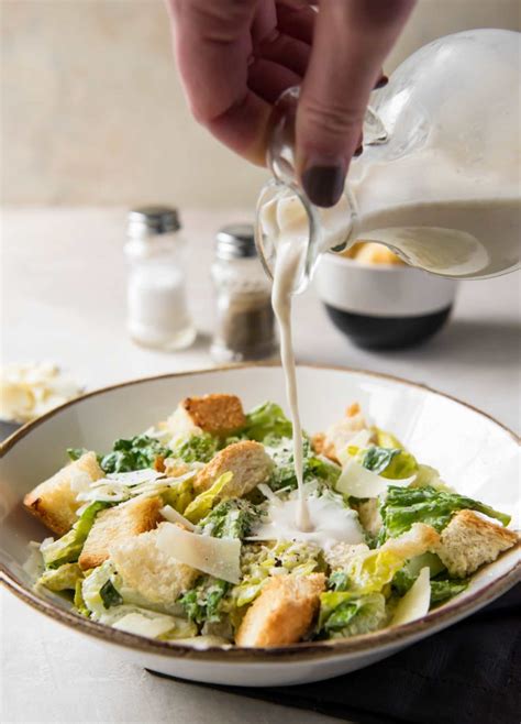 Homemade Caesar Salad Dressing The Chunky Chef