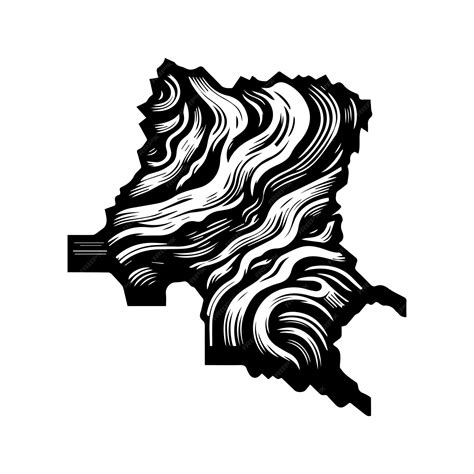 Premium Vector Congo Republic Of Brazzaville Map Logo Template