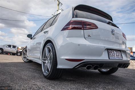 Volkswagen Golf R White With Asanti Abl Aftermarket Wheels Wheel