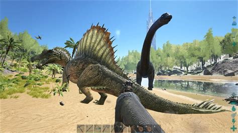 ARK Survival Evolved My 49 Lvl Carnotaurus Vs Spinosaurus 21 Lvl