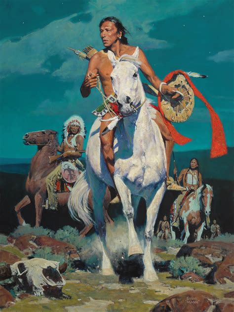 David Mann Western Artist Quite A State Binnacle Image Library