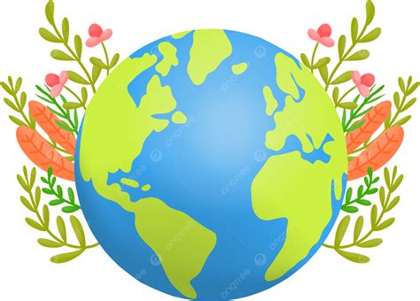 Dia Da Mãe Terra Com Ilustração De Flores E Clipart Mundial Png Terra O Dia Da Terra Hari