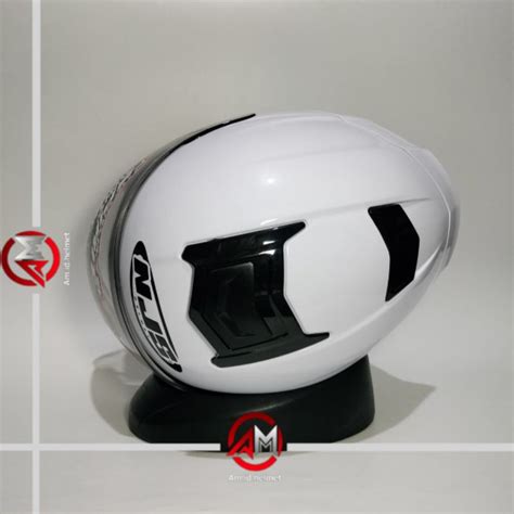 HELM NJS KAIROZ SOLID WHITE HALF FACE Helmjabodetabek