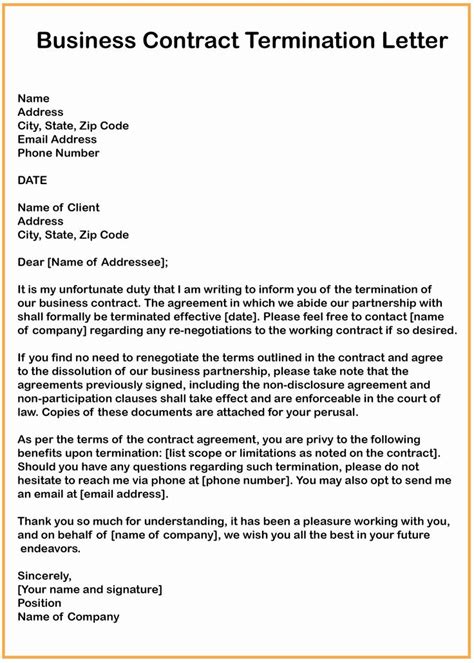 Independent Contractor Termination Letter Sample