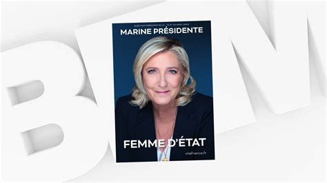 Pr Sidentielle L Affiche De Campagne De Marine Le Pen D Voil E