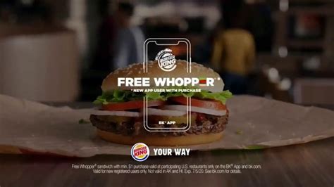 Burger King Whopper Tv Commercial Fancy Burger Free Whopper Ispottv