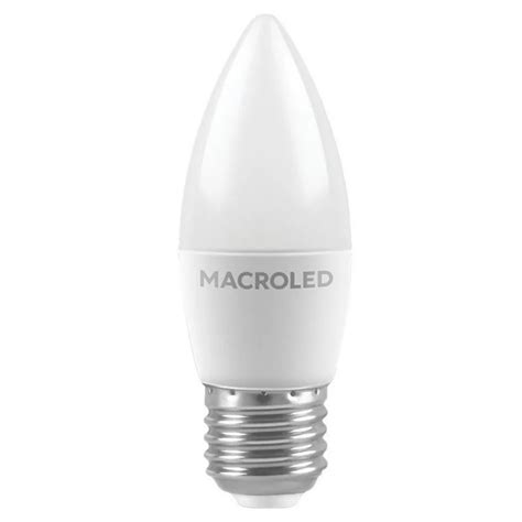 Lámpara Led Macroled Vela C37 E27 6w 540lm 3000ºk Luz Cálida