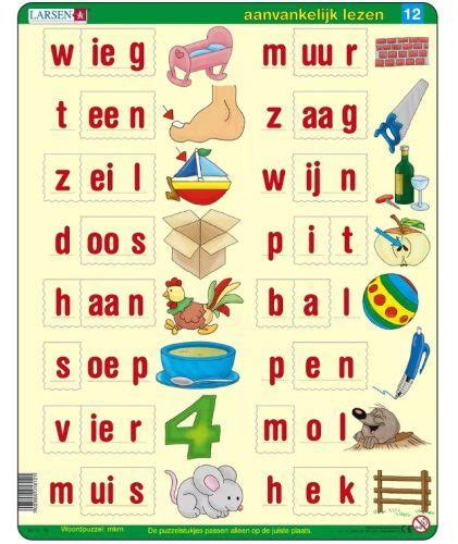 Puzzle Cadre Apprendre Lire Le N Erlandais Larsen Bebe