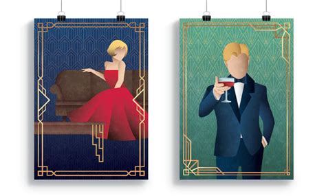 Create Art Deco Style Posters And Illustration By Bakhtawarsaeed1 Fiverr