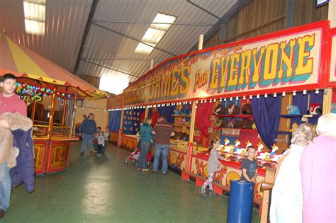 Vintage Fairground Traditional Indoor Funfair At Folly Farm Folly