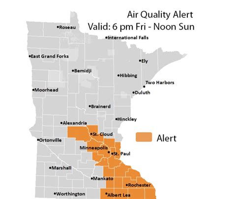 Air Quality Alert Issued For Area Of Minnesota Including Twin Cities