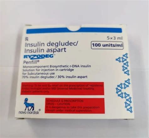 Ryzodeg Insulin Degludec Insulin Aspart at ₹ 5098/box in Mumbai | ID ...