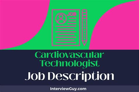 Cardiovascular Technologist Job Description [updated For 2025]