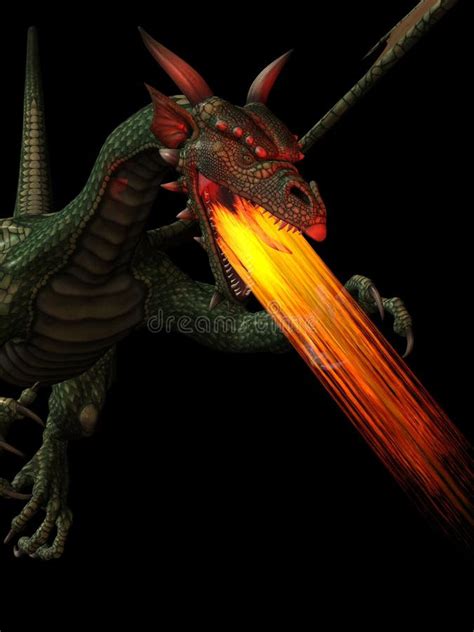 Dragon Breathing Fire Stock Image - Image: 11380351