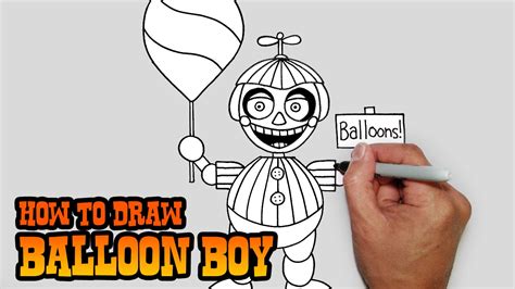 How To Draw Balloon Boy Fnaf 2 Video Lesson