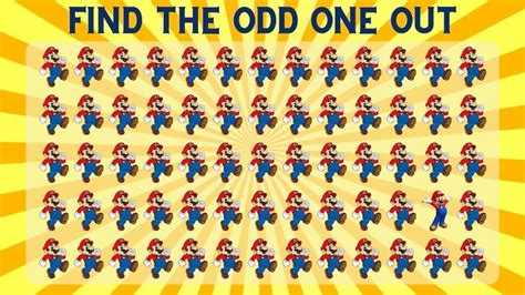 Find The Odd One Out Super Mario Edition