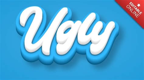 Ugly Text Style Effects Generator