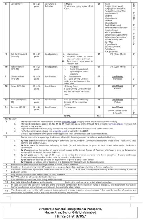 Directorate General Immigration Passport Jobs 2024 Online Apply At Pk