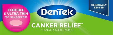 Dentek Canker Relief Canker Sore Patch 6 Count Pack Oral Pain Relief