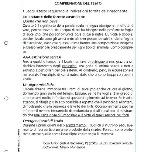 Esercizi Di Comprensione Del Testo Per Dsa Scuola Secondaria Classe