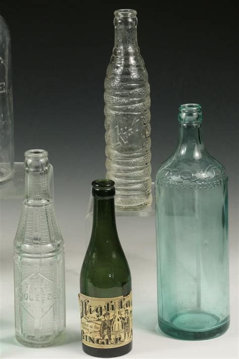 Lot 10 Vintage Soda Bottles