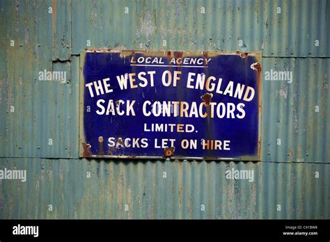 The West of England Sack Contractors Pewsey Wiltshire Stock Photo - Alamy