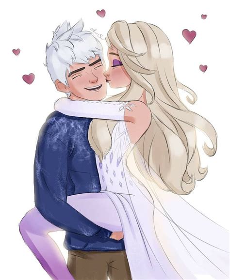 Jelsa By Thearcticscarf Instagram Elsa And Jack Frost Fan Art Rise Of The Guardians