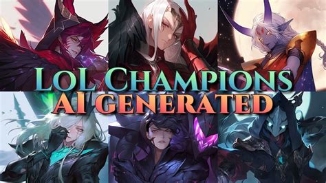 Every League Of Legends Champion But They Re Ai Generated Anime And Genderbent Youtube