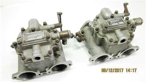 PAIR WEBER 40 DCO3 CARBURETTORS ALFA ROMEO GIULIETTA SPRINT VELOCE