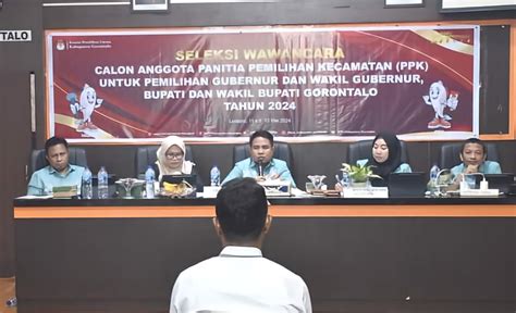 92 Calon PPK Di Kabupaten Gorontalo Bersaing Ketat Dalam Seleksi