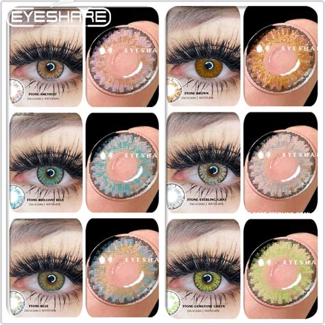 Eyeshare Par Lentes De Contato Coloridas Maquiagem Natural Para Os