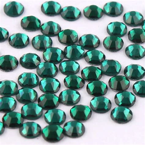 Diamantes De Imitaci N Nail Art Ss Ss Esmeralda Verde Brillante D