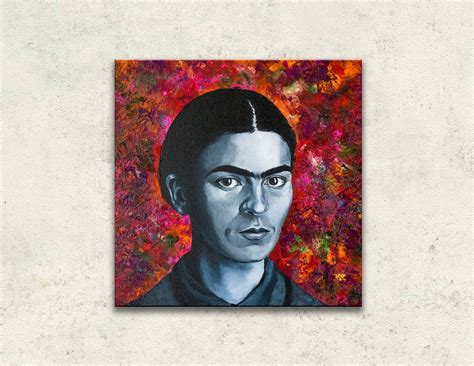 Frieda Kahlo Painting Artist Portrait Original Art Frieda Etsy