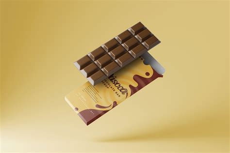 5 Shots Of Cocoa Chocolate Bar Mockup Free Download Resource Boy