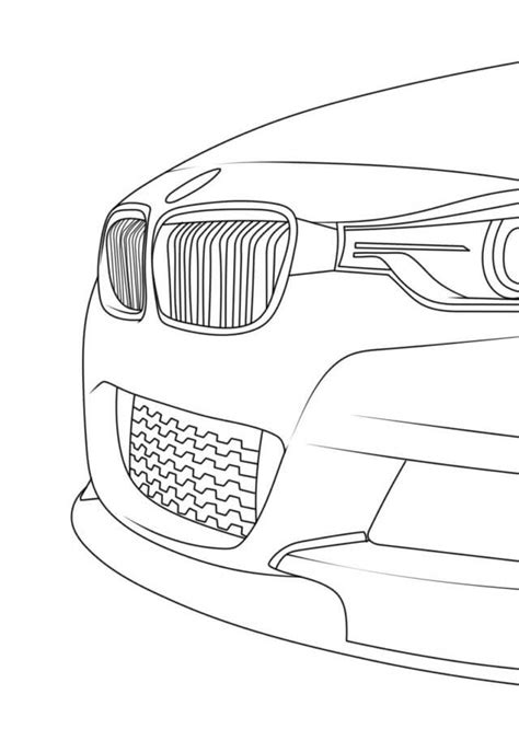 Cap Bmw Para Colorear Imprimir E Dibujar Coloringlib