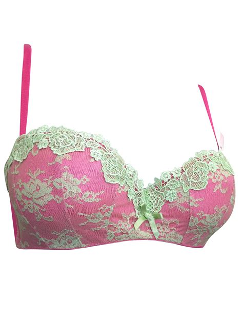 Boux Avenue Boux Avenue Green Tamara Lace Balconette Bra Size 30