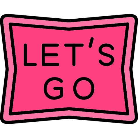 Lets Go Generic Color Lineal Color Sticker Freepik