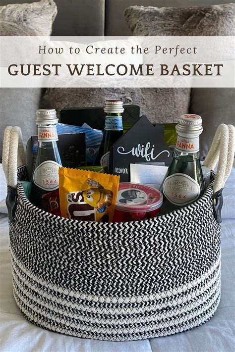 How To Create A Guest Bedroom Welcome Basket In 2024 Guest Room Baskets Guest Bedroom Decor